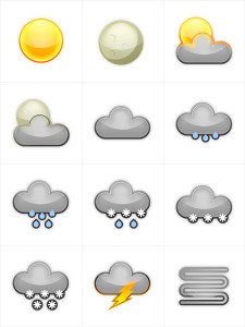 Set di Icone Meteo